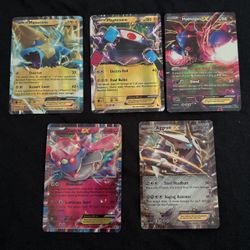 stack of ex pokemon cards