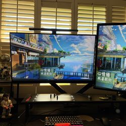 PC – Dual Monitors and Stand - i9-13900K + RTX 4060 Ti – 32GB DDR5  - Mouse and keyboard