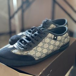 Men’s Gucci Suede And Beige Monogram sneakers Size 12