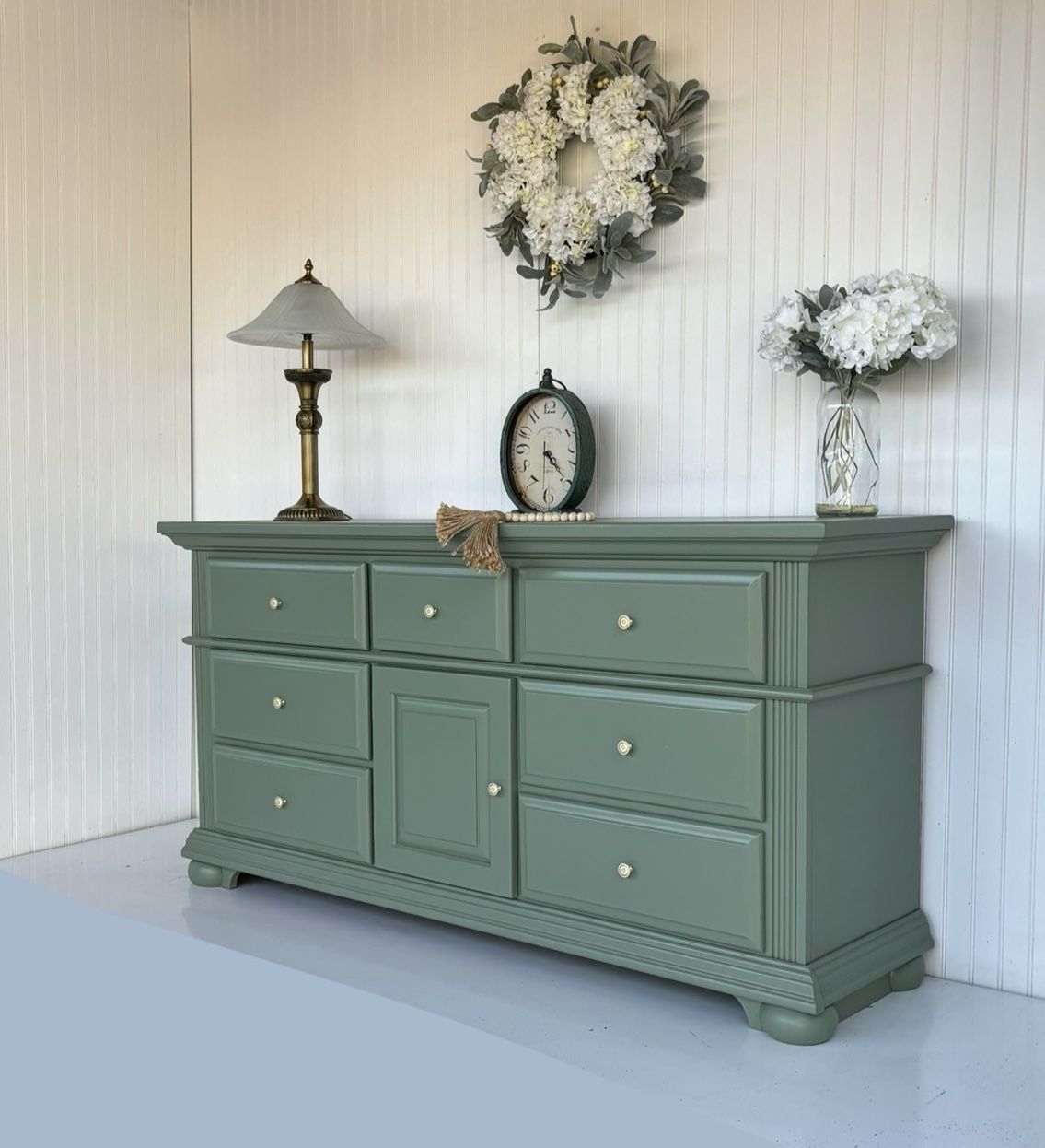 Sage Green Dresser - Chest Of Drawers - Dresser Set - Bedroom Set
