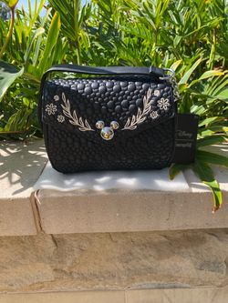 DISNEY LOUNGEFLY MICKEY MOUSE ARTIST SKETCH CROSSBODY BAG