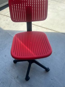Red office chair