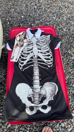 Women's Skeleton Halloween Costume Dress