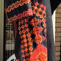 Antique Hand Made Embroidered Dress Circa 1958