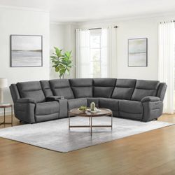 Zakary Fabric Power Reclining Sectional