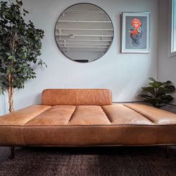CB2 Leather Couch / Daybed