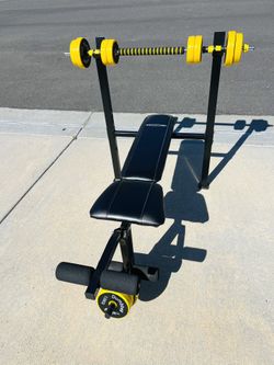 Competitor Weight Bench with weights