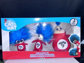 Dr. Seuss The Cat in the Hat Things 2, 3, and 9 Plush Collector Set (3-Pack)