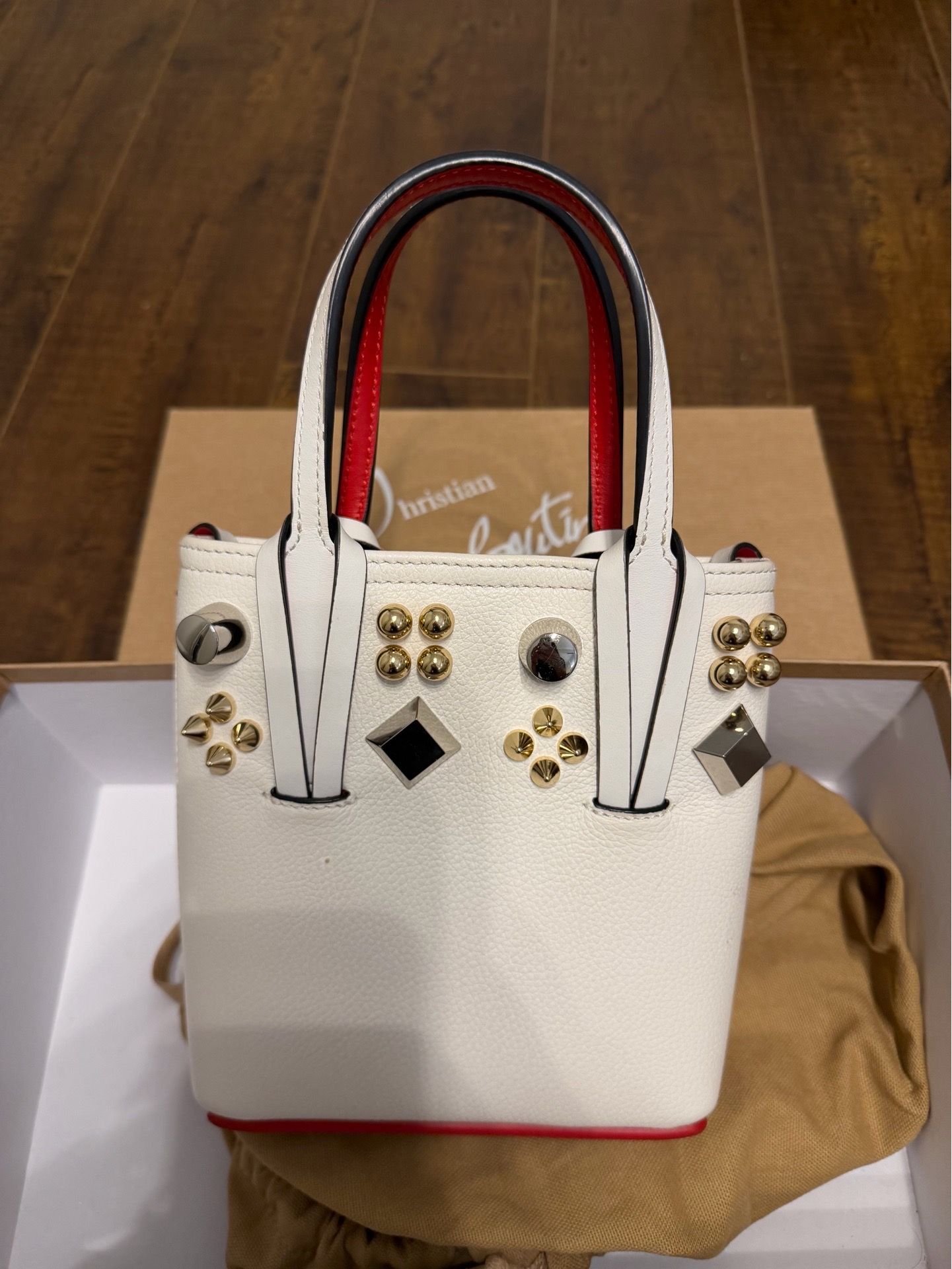 Christian Louboutin Cabata mini studded tote bag