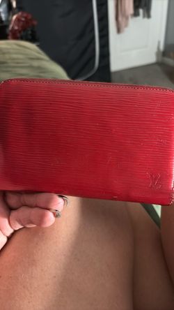 Red leather authentic