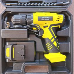 Cordless Drill & Driver Set with Case – Includes Bits, Sockets & Charger