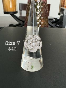 925 Sterling Silver Rose Flower Ring