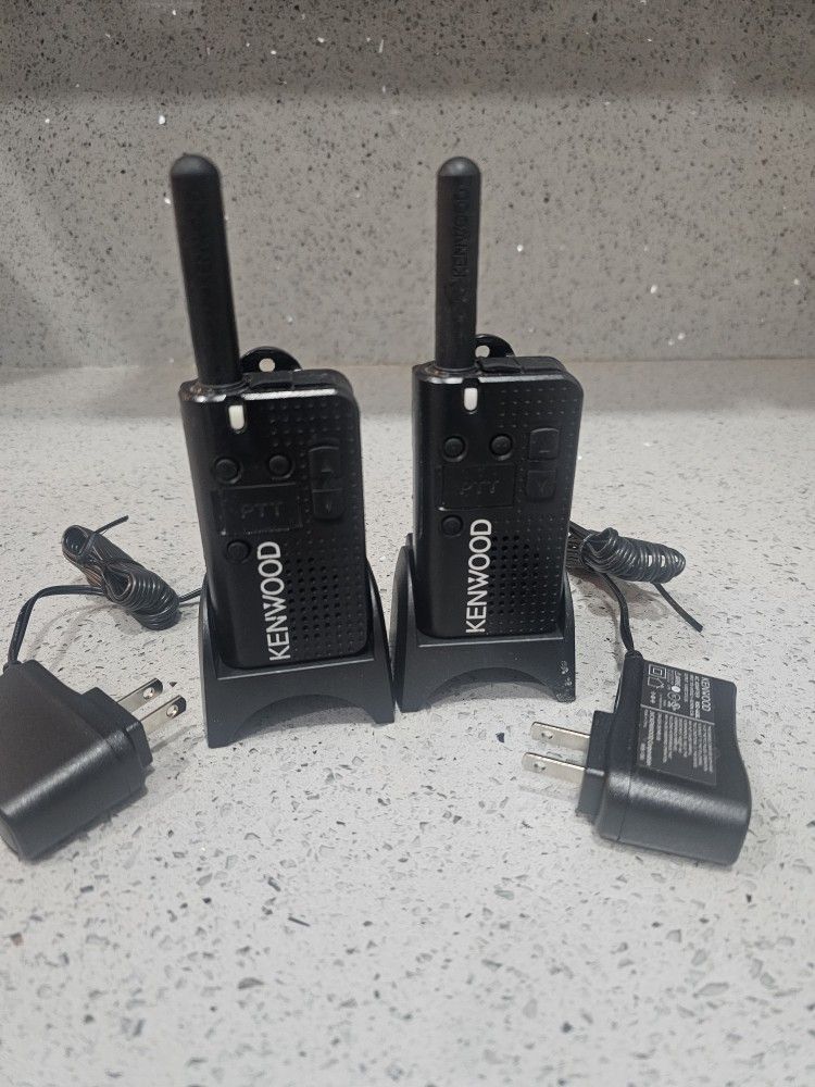 Lot of 2 Kenwood PKT-23 UHF 4CH Pocket Two Way Radios