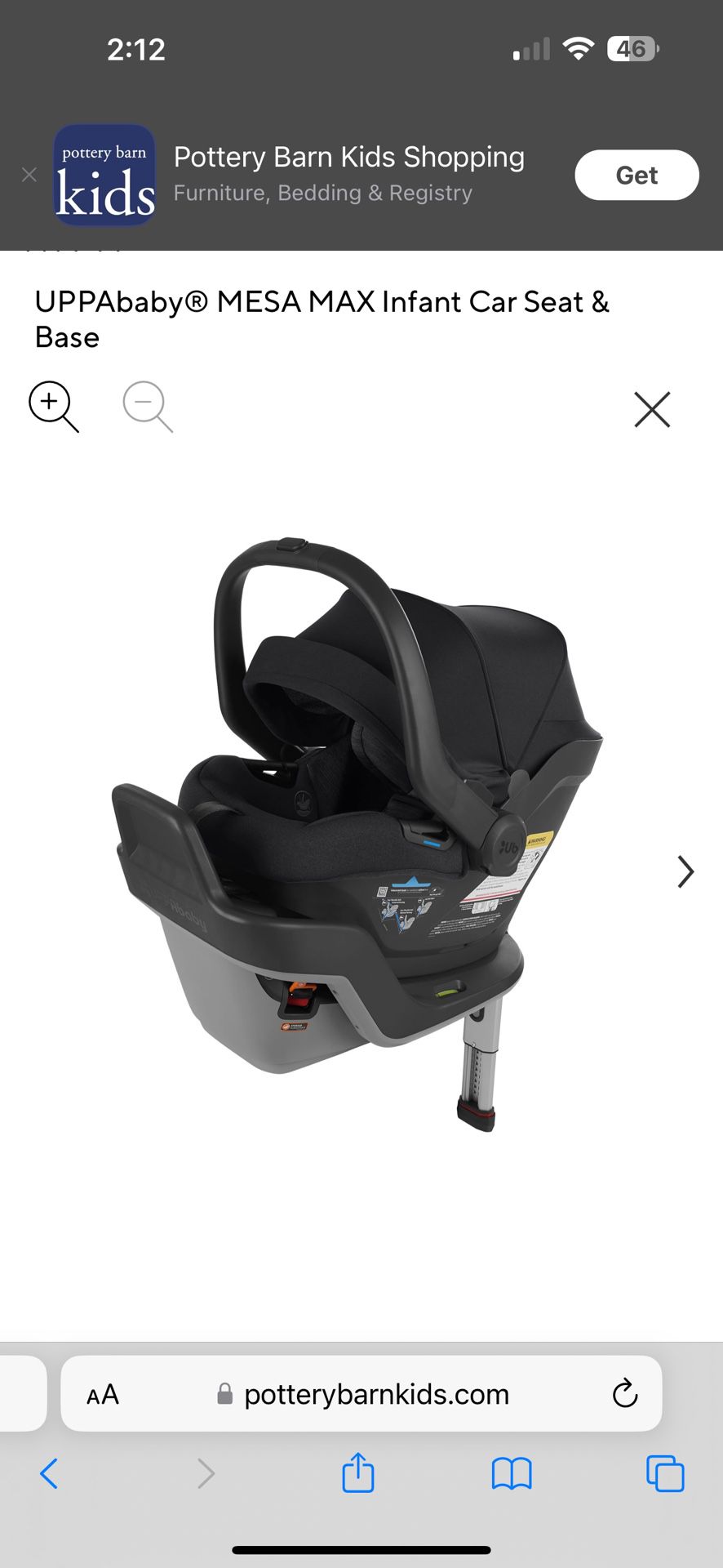 UPPAbaby® MESA MAX Infant Car Seat & Base