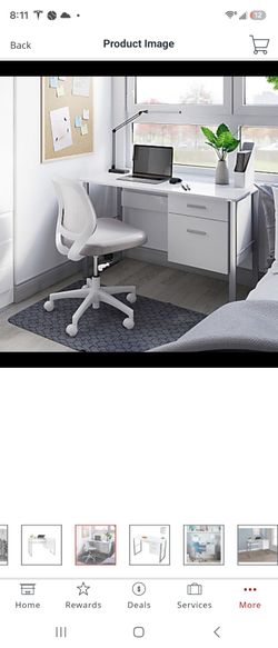 Realspace® Halton 48"W Computer Desk, White