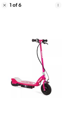 Scooter Razor Power E100 Electric Scooter w/ Hand Front Brake, Daisy Pink