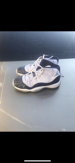 Blue and white Jordan 11