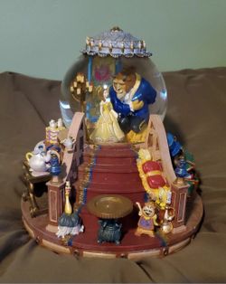 Beauty and the Beast Musical Snowglobe (Missing Rose)