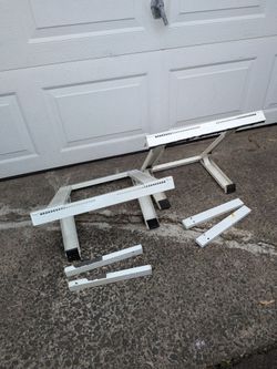Two Air Conditioner Adjustable Window Support Mounting Brackets