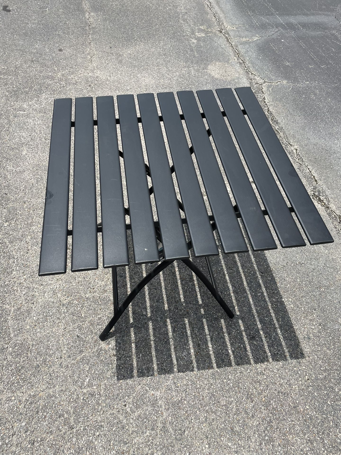 New Black Power Coated Collapsing Table