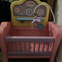 Big Dolls Crib/Changer  And 3 Seat Doll Stroller $50