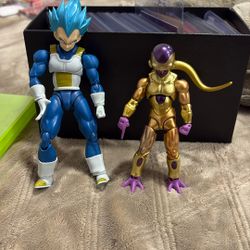 Dragon B Action Figures Vegeta Blue & Golden Frieza 