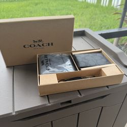 Men’s coach wallet set