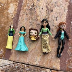 Disney Princess Dolls Figurines (5)