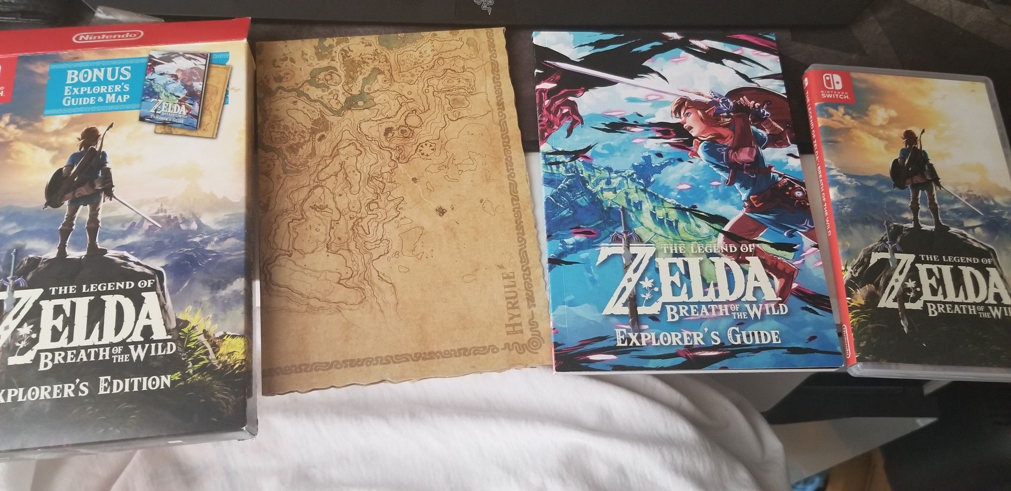 Zelda breath of the wild explorers edition nintendo switch
