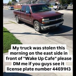 Stolen Truck alert 