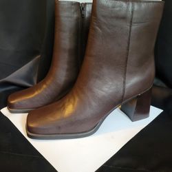 Vintage Markon Brown Leather Ankle Boot Size 10
