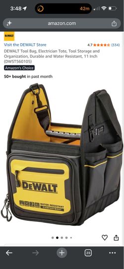 DEWALT 11” Pro Electrician Tool Tote