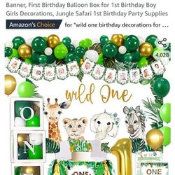 Wild One Birthday Decoration Supplies 