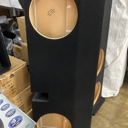 Subwoofer Boxes Toyota Tacoma 2007-up Dual 12” Sealed Best Quality Wood