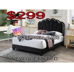 New queen bed