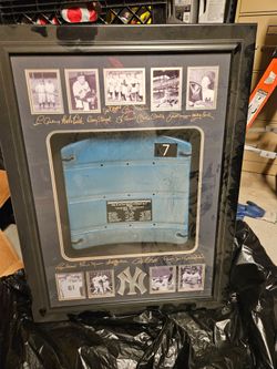 New york Yankee stadium seat back #7