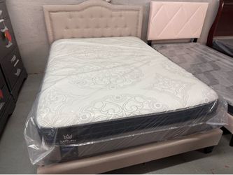 NEW FULL BED WITH PILLOW TOP MATTRESS