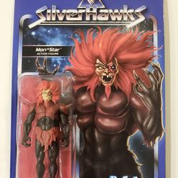 SUPER 7 REACTION FIGURES. SILVERHAWKS.  MON- STAR 3.75 " ACTION FIGURE. 
