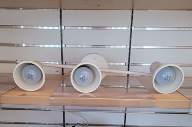 White 3 Light Fixtures  22 Inches Long