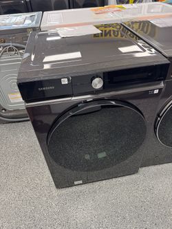 Black Samsung Washer 5.3 Cu Ft Units are new open box scratch and dent