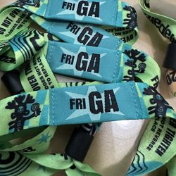 Friday Lollapalooza Wristbands 