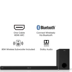 Sound Bar With Wireless Subwoofer