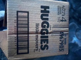 Huggies Little Movers Size 4 Diapers 1case