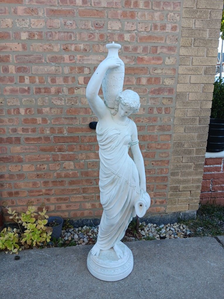 57" Heavy Solid Concrete Statue Outdoor Garden Decor