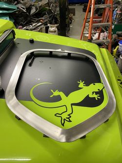1970 through 74 challenger shaker hood ring