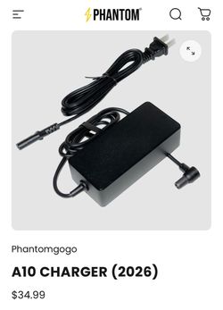 Phantmgogo a10 scooter charger