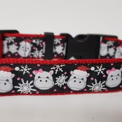 Christmas Print Dog Collars