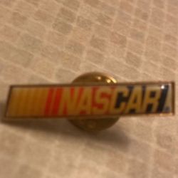 Vintage 90s NASCAR Enamel 1 1/4" Bar Logo Hat Pin Lapel