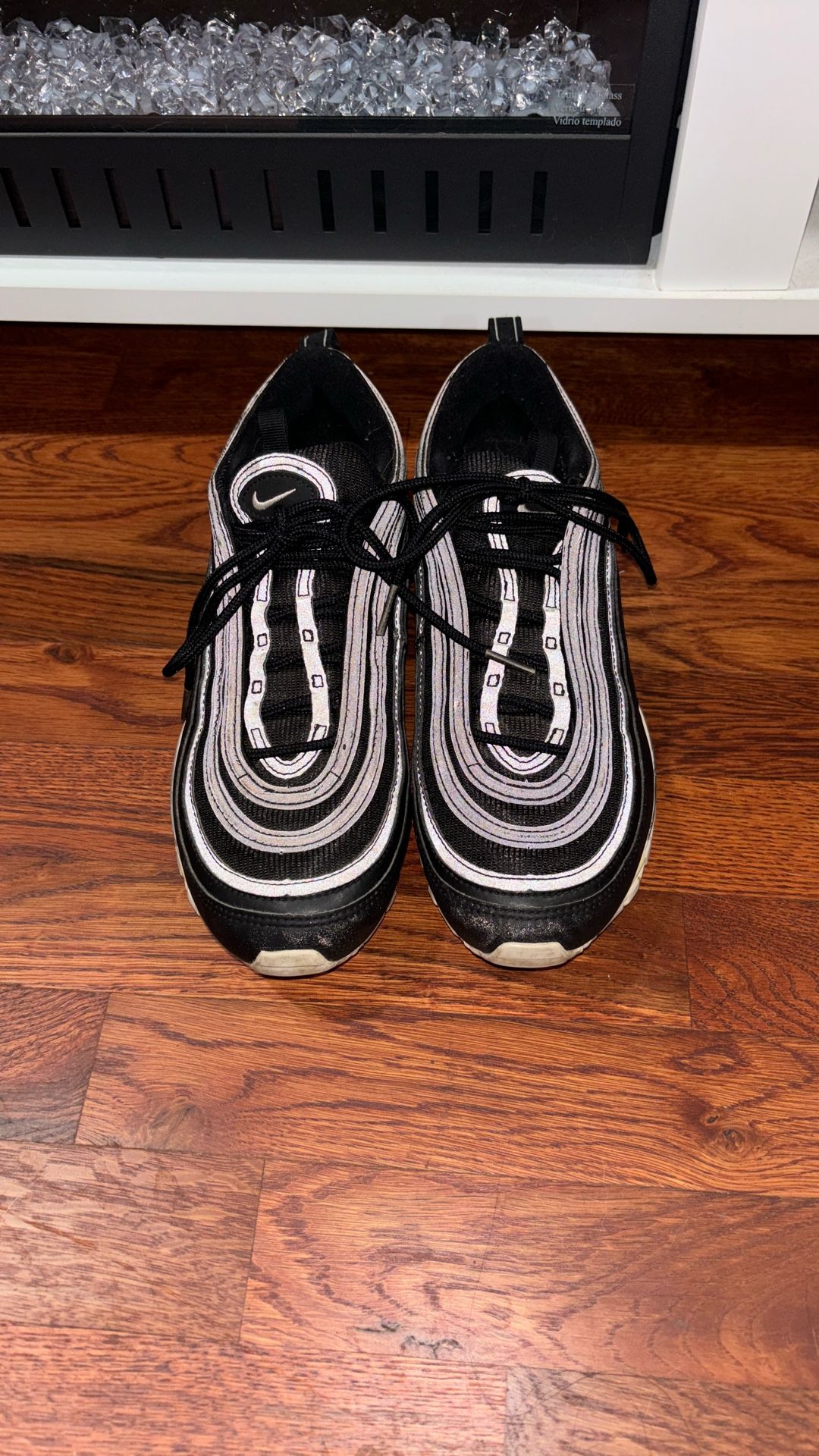 Size 8 Men Nike Air Max 97 Black Mesh