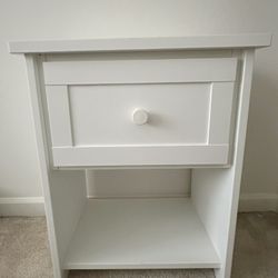 IKEA White Bedside Table